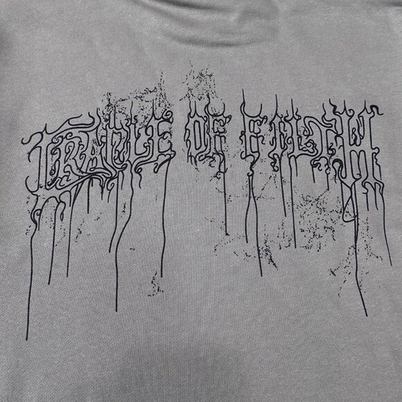 Grey Printed Hoodie By Vetements - Picture 7 of 10